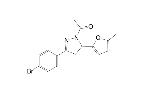 1H-pyrazole, 1-acetyl-3-(4-bromophenyl)-4,5-dihydro-5-(5-methyl-2-furanyl)-