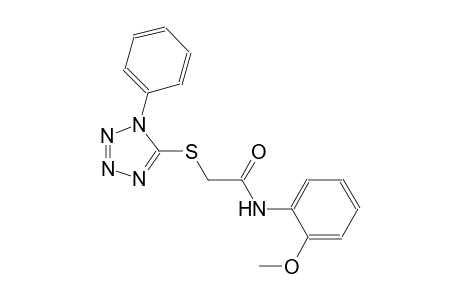 N-(2-methoxyphenyl)-2-[(1-phenyl-1H-tetraazol-5-yl)sulfanyl]acetamide