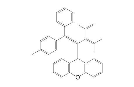 9-[1-(2,4-dimethylpenta-2,4-dien-3-yl)-2-(4-methylphenyl)-2-phenylethenyl]xanthene