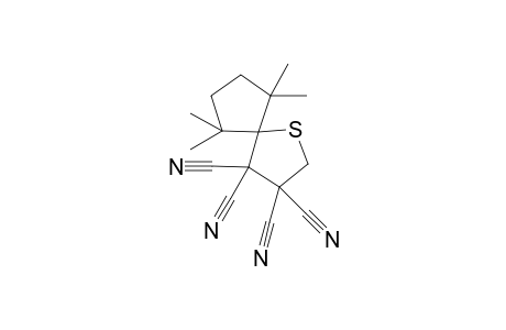 6,6,9,9-Tetramethyl-1-thio-spiro[4.4]nonane-3,3,4,4-tetracarbonitrile