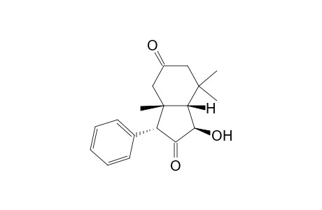 (1R*,3S*,3aR*,7aS*)-1-Hydroxy-3a,7,7-trimethyl-3-phenyl-hexahydroindene-2,5-dione