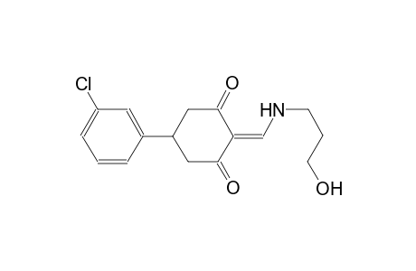 1,3-cyclohexanedione, 5-(3-chlorophenyl)-2-[[(3-hydroxypropyl)amino]methylene]-