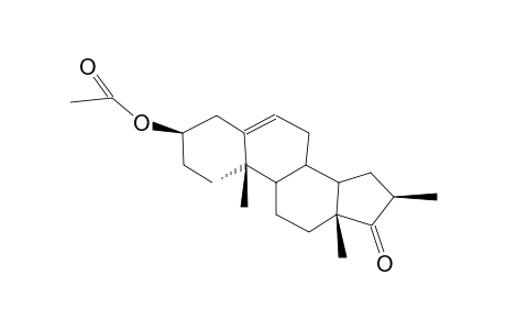 3B-ACETOXY-16B-METHYL-17-OXO-5,6-DEHYDROSTEROIDE