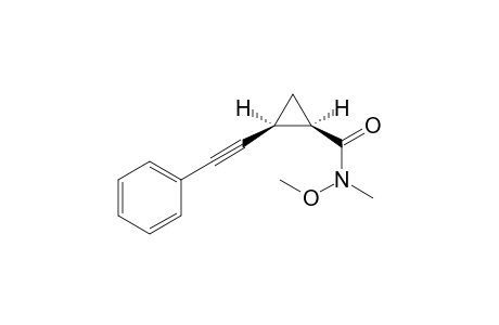 N-Methoxy-N-methyl-(1R*,2S*)-2-(phenylethynyl)cyclopropanecarboxamide
