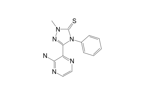 2-METHYL-4-PHENYL-5-(3'-AMINO-2'-PYRAZINYL)-1,2,4-TRIAZOLE-3-THIONE