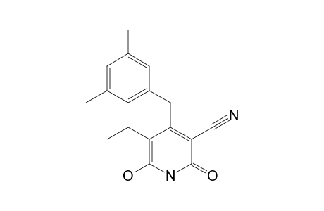 4-(3,5-dimethylbenzyl)-5-ethyl-6-hydroxy-2-keto-1H-pyridine-3-carbonitrile
