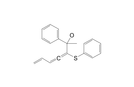 1-(1-Hydroxy-1-phenylethyl)-1-phenylsulfanyl-1,2,4-pentatriene