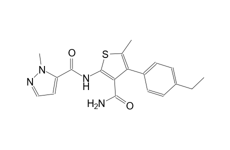N-[3-(aminocarbonyl)-4-(4-ethylphenyl)-5-methyl-2-thienyl]-1-methyl-1H-pyrazole-5-carboxamide