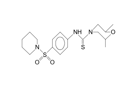 trans-2,6-Dimethyl-4'-piperidinosulfonyl-4-morpholine-thiocarboxanilide
