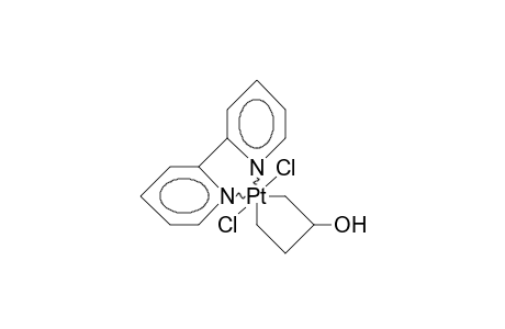 1,1-(2,2'-Bipyridyl)-1,1-dichloro-3-hydroxy-1-platina-cyclopentane