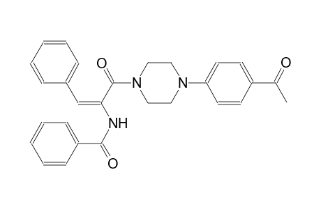 benzamide, N-[(E)-1-[[4-(4-acetylphenyl)-1-piperazinyl]carbonyl]-2-phenylethenyl]-
