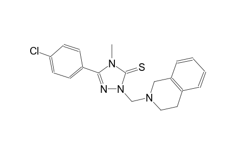 5-(4-Chlorophenyl)-2-(3,4-dihydro-1H-isoquinolin-2-ylmethyl)-4-methyl-1,2,4-triazole-3-thione