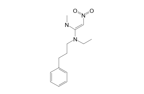 1-(N-ETHYL-3-PHENYLPROPYLAMINO)-1-(METHYLAMINO)-2-NITROETHENE