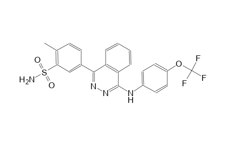 2-Methyl-5-[4-[4-(trifluoromethoxy)anilino]-1-phthalazinyl]benzenesulfonamide