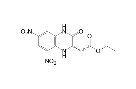 3,4-dihydro-6,8-dinitro-3-oxo-delta 2(1H),a-quinoxalineacetic acid, ethyl etser