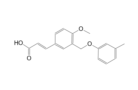 (2E)-3-{4-methoxy-3-[(3-methylphenoxy)methyl]phenyl}-2-propenoic acid