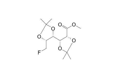 Methyl 6-fluoro-2,3 : 4,5-bis(isopropylideneoxy)-hexanoate