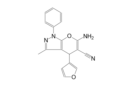 pyrano[2,3-c]pyrazole-5-carbonitrile, 6-amino-4-(3-furanyl)-1,4-dihydro-3-methyl-1-phenyl-