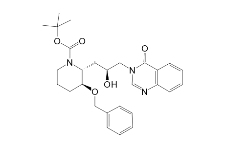 (2R,3S)-3-benzyloxy-2-[(2'S)-2'-hydroxy-3-(4"-oxo-4H-quinazolin-3"-yl)-propyl]-piperidine-1-carboxylic acid tert-butyl ester