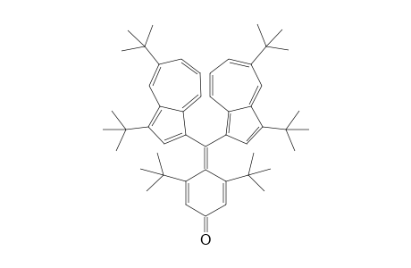 .alpha.,.alpha.-Bis(3,5-di-tert-butyl-1-azulenyl)-3,5-di-tert-butyl-1,4-benzoquinone Methide