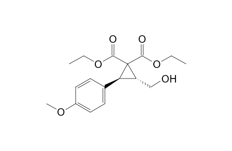 Diethyl (2R,3S)-2-(Hydroxymethyl)-3-(4-methoxypheny)lcyclopropane-1,1-dicarboxylate