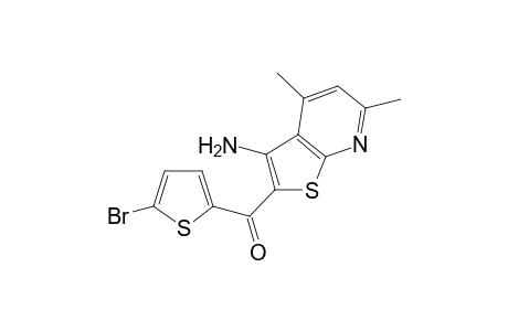 (3-amino-4,6-dimethylthieno[2,3-b]pyridin-2-yl)(5-bromothiophen-2-yl)methanone