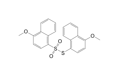 1-Naphthalenesulfonothioic acid, 4-methoxy-, S-(4-methoxy-1-naphthalenyl) ester