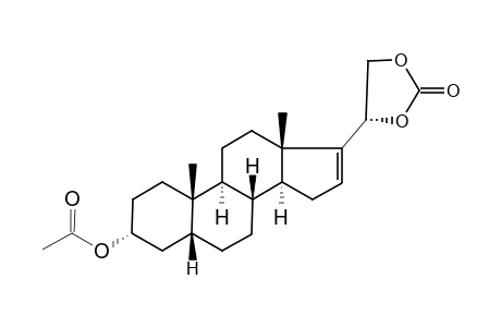 5β-pregn-16-ene-3α,20α,21-triol, 3-acetate, cyclic 20,21-carbonate