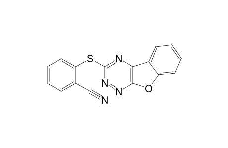 3-(2-cyanophenylthio)benzofuro[3,2-e]-1,2,4-triazine