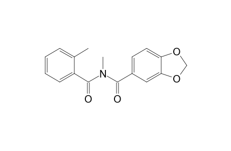 N,2-Dimethyl-N-(3,4-methylenedioxybenzoyl)benzamide