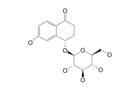 (4S)-4,6-DIHYDROXY-ALPHA-TETRALONE-4-O-BETA-D-GLUCOPYRANOSIDE