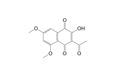 1,4-Naphthalenedione, 3-acetyl-2-hydroxy-5,7-dimethoxy-