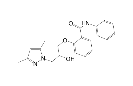 benzamide, 2-[3-(3,5-dimethyl-1H-pyrazol-1-yl)-2-hydroxypropoxy]-N-phenyl-