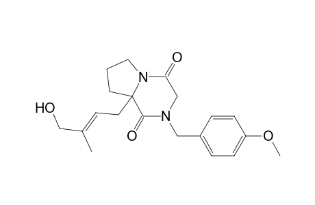 Pyrrolo[1,2-a]pyrazine-1,4-dione, hexahydro-8a-(4-hydroxy-3-methyl-2-butenyl)-2-[(4-methoxyphenyl)methyl]-, [R-(E)]-