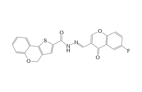 N'-[(E)-(6-fluoro-4-oxo-4H-chromen-3-yl)methylidene]-4H-thieno[3,2-c]chromene-2-carbohydrazide