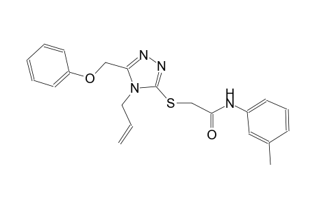 2-{[4-allyl-5-(phenoxymethyl)-4H-1,2,4-triazol-3-yl]sulfanyl}-N-(3-methylphenyl)acetamide