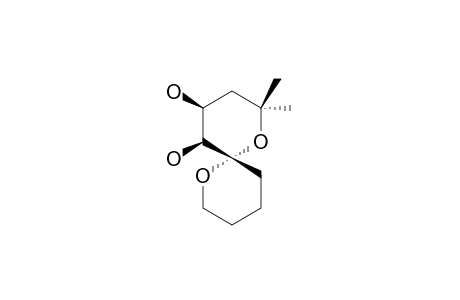 (4R*,5R*,6R*)-2,2-dimethyl-1,7-dioxaspiro[5.5]undecane-4,5-diol