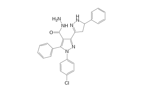 1-(4-Chlorophenyl)-5,5'-diphenyl-4',5'-dihydro-1H,1'H-[3,3'-bipyrazole]-4-carbohydrazide