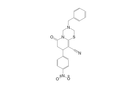 2H,6H-pyrido[2,1-b][1,3,5]thiadiazine-9-carbonitrile, 3,4,7,8-tetrahydro-8-(4-nitrophenyl)-6-oxo-3-(phenylmethyl)-