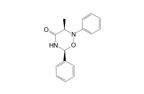 3-Methyl-2,6-diphenyl-1-oxa-2,5-diaza-4-oxocyclohexane