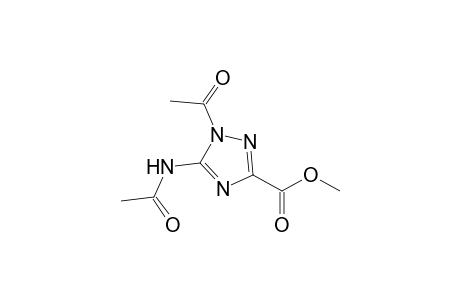 5-Acetamido-1-acetyl-1,2,4-triazole-3-carboxylic acid methyl ester