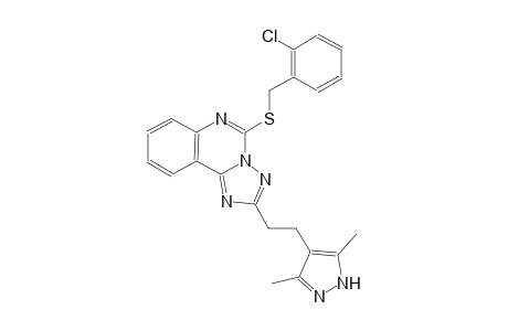 [1,2,4]triazolo[1,5-c]quinazoline, 5-[[(2-chlorophenyl)methyl]thio]-2-[2-(3,5-dimethyl-1H-pyrazol-4-yl)ethyl]-