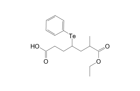 6-(1-Ethoxylcarbonyl)-4-(phenyltelluro)heptanoic acid