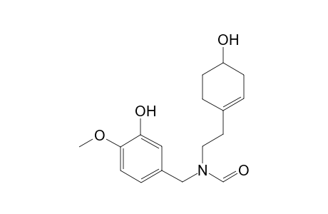N-[2-(4-Hydroxy-cyclohex-1-enyl)-ethyl]-N-(3-hydroxy-4-methoxy-benzyl)-formamide
