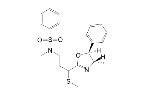 (4S,5S)-2-[1-Methylthio-3-(N-benzenesulfonyl-N-methylamino)propyl]-4-methyl-5-phenyl-1,3-oxazoline
