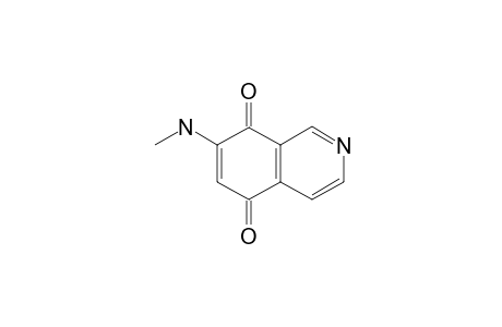 CAULIBUGULONE-A;7-METHYL-AMINOISOQUINOLINE-5,8-DIONE