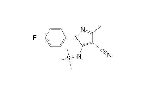 5-Amino-1-(4-fluorophenyl)-3-methyl-1H-pyrazole-4-carbonitrile, tms