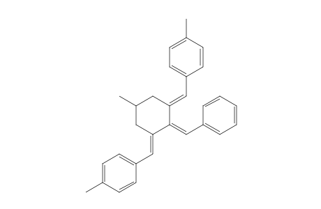 2-Benzylidene-1,3-bis(4-methylbenzylidene)-5-methylcyclohexane