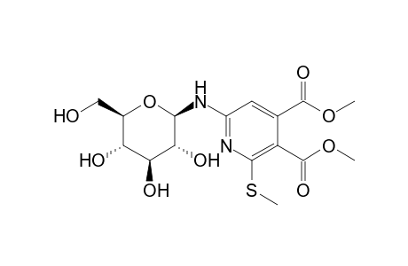 4,5-Dicarbomethoxy-6-meththio-2-.beta.-D-glucopyranosylaminopyridine