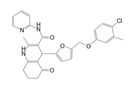 4-{5-[(4-chloro-3-methylphenoxy)methyl]-2-furyl}-2-methyl-5-oxo-N-(2-pyridinyl)-1,4,5,6,7,8-hexahydro-3-quinolinecarboxamide